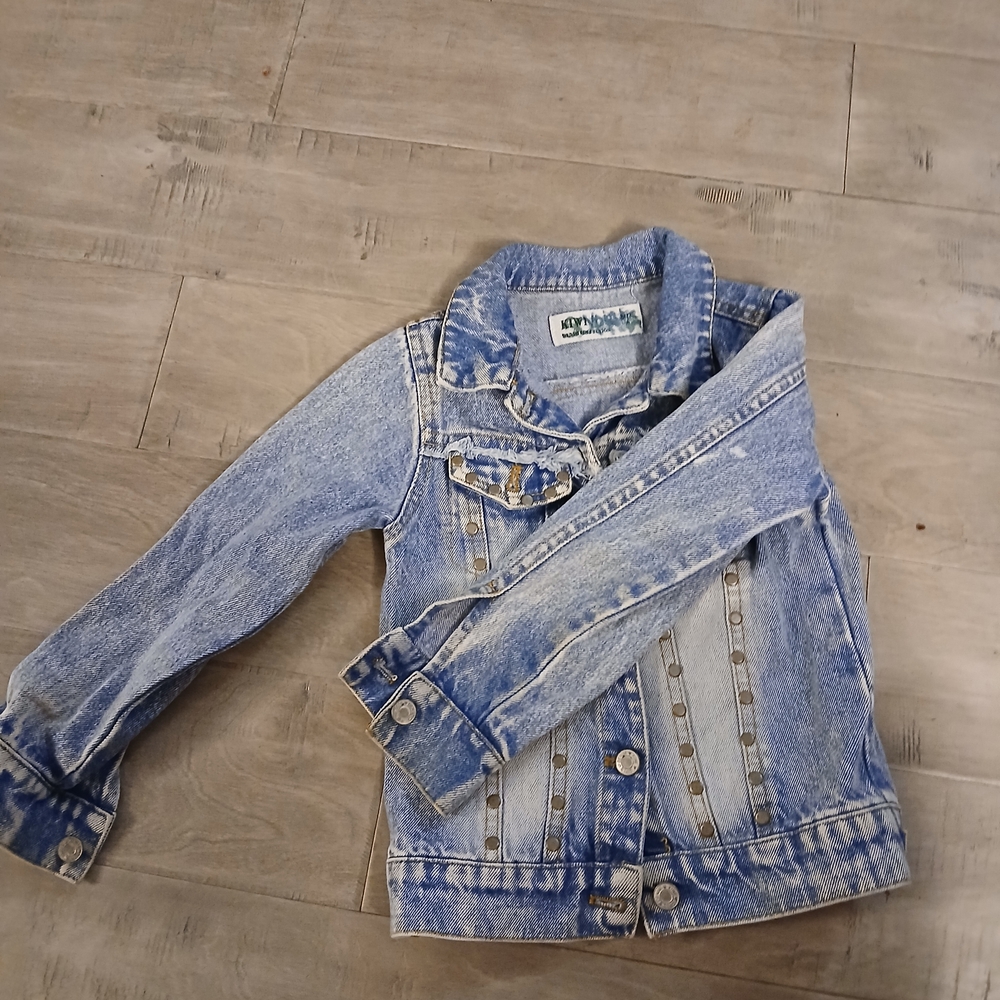 💥💥Kiwi Light Blue Jean Jacket for Kids, 100% Cotton